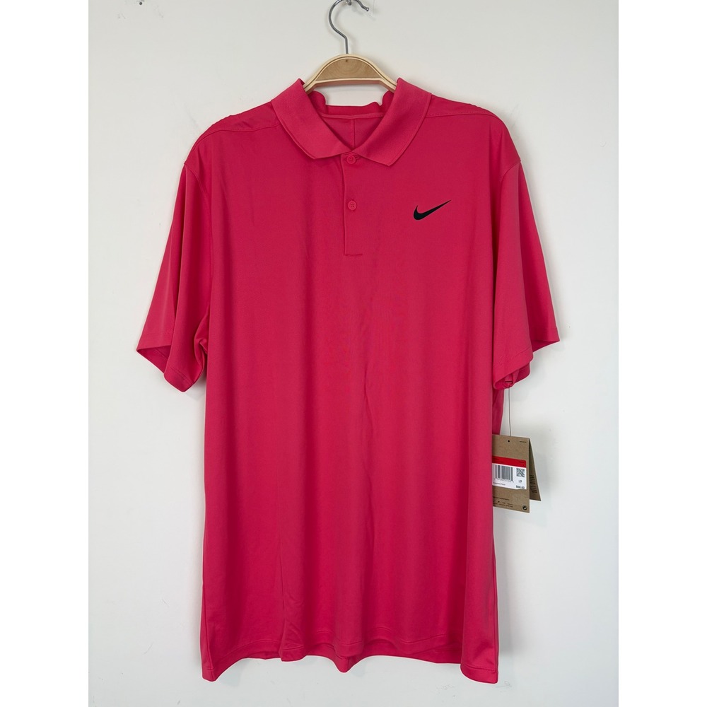 NikeCourt Dri-FIT Mens Tennis Polo Shirt Sze L Coral‎ DD8372-629